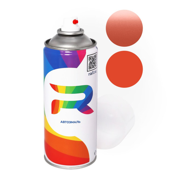 Автоэмаль аэрозольная Toyota 3L8 - Coral (Базовая краска, Двухслойный металлик, Оранжево-красный) баллон 520 мл.