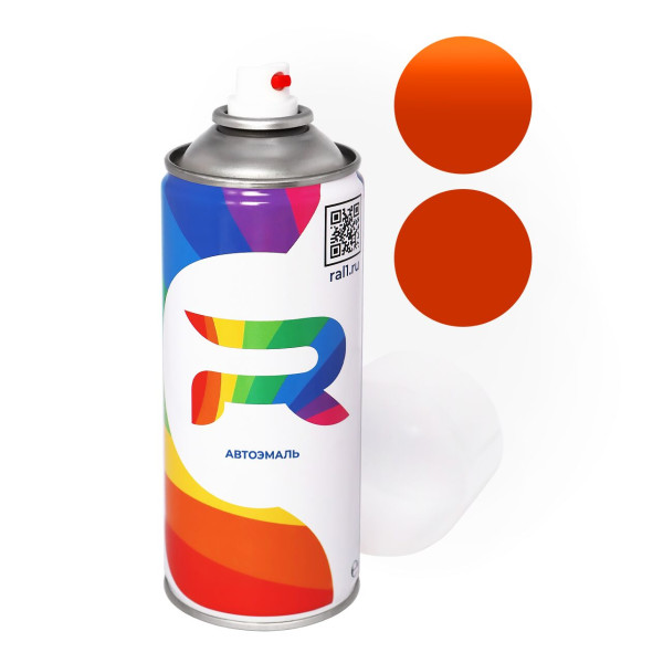 Автоэмаль аэрозольная Mazda A8X - Racing Orange (Акриловая краска, Двухслойный, Оранжевый) баллон 520 мл.