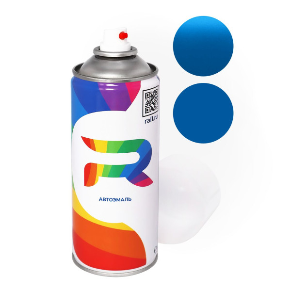 Автоэмаль аэрозольная Hyundai ME - Racing Blue (Базовая краска, Перламутровый двухслойный, Синий) баллон 520 мл.