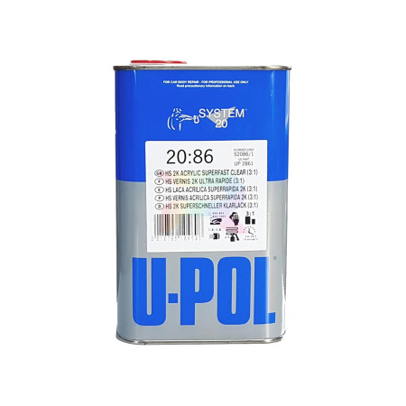 U-POL S2086 HS Лак быстрый Super Fast 3_1 1л.-02