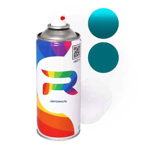 Автоэмаль аэрозольная Pontiac 34U, GMA5298, WA5298 - Lt. Teal (Базовая краска, Двухслойный металлик, Сине-зеленый) баллон 520 мл.