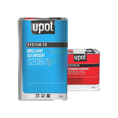 U-POL S2081 Акриловый лак 2K HS Clear 2_1 5 л. с отвердителем 2,5 л. S2032 (комплект)-03