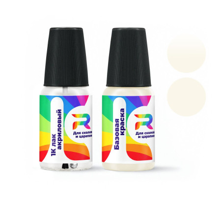 Подкраска для сколов и царапин авто Chrysler WG, PWG, XWG, QWG - Cool Vanilla (Базовая краска, Двухслойный, Белый)
