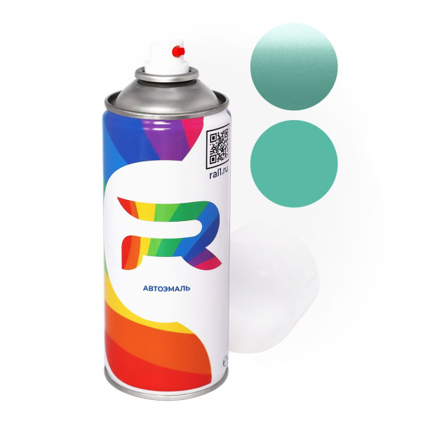 Автоэмаль аэрозольная Opel 373 - Fidjigruen (Базовая краска, Двухслойный металлик, Зеленый) баллон 520 мл.