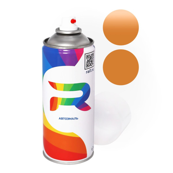 Автоэмаль аэрозольная Daewoo 53U - Autumn Yellow (Акриловая краска, Солид, Коричневый) баллон 520 мл.