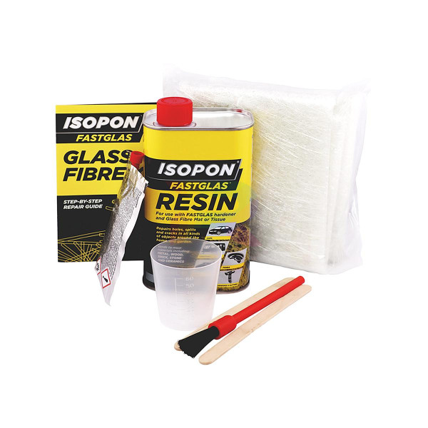 U-POL Комплект для ремонта стеклопластика ISOPON FASTGLASS большой 0,5 м2. 2