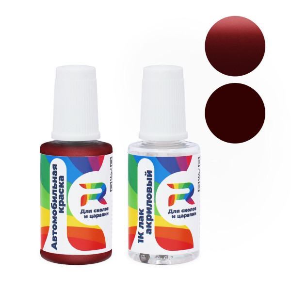 Подкраска для сколов и царапин авто Man-Buessing FS43IK2655, IK2655 - Rosso Mercurio (Базовая краска, Перламутровый металлик двухслойный, Красный)