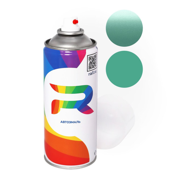 Автоэмаль аэрозольная Man-Buessing MY693, FS43MY693 - Hellgruen (Базовая краска, Двухслойный металлик, Зеленый) баллон 520 мл.