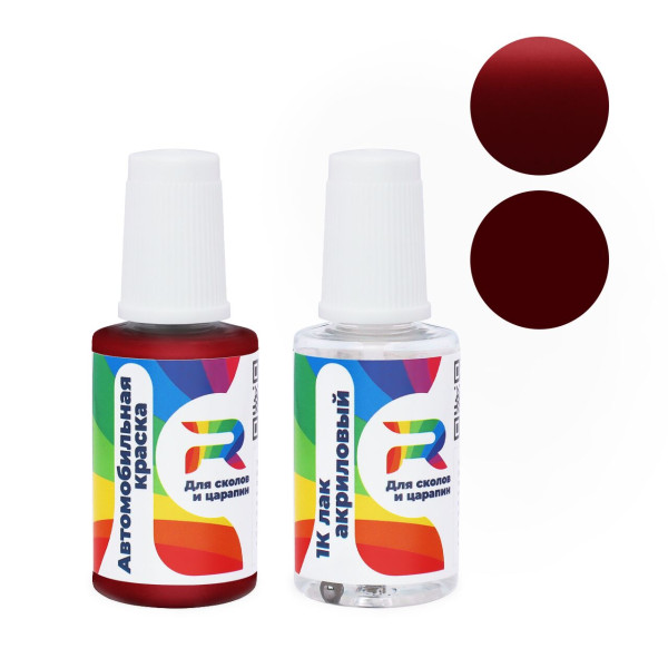 Подкраска для сколов и царапин авто DAF 1308129-1064, 1308129-1064-AA-F, 1064, H3513 - Diablored (Базовая краска, Перламутровый двухслойный, Красный)