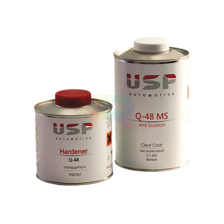 USP Прозрачный лак Q-48 MS 1л+0,5л.-02