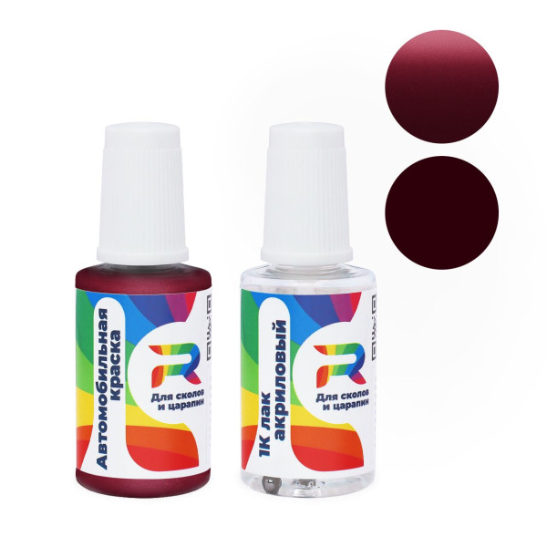 Подкраска для сколов и царапин авто Man-Buessing FS43IK2820, IK2820 - Red Cerise (Базовая краска, Перламутровый металлик двухслойный, Красный)