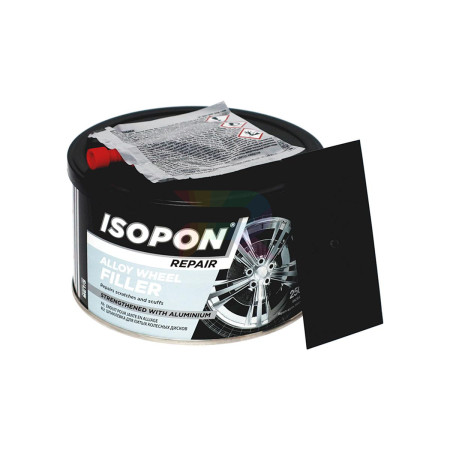 U-POL Шпатлевка для колесных дисков ISOPON с алюминием (серебристо-серая), банка 250 мл.