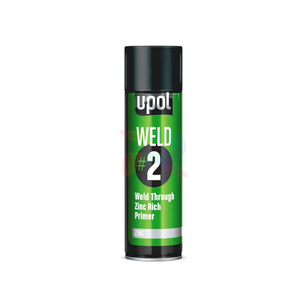 U-POL WELD 2 Грунт провариваемый с цинком аэрозоль 450 мл.-03