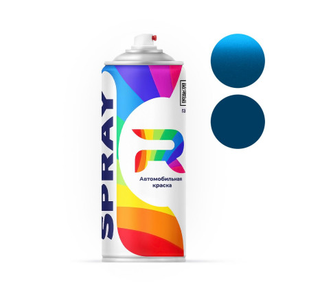Автоэмаль аэрозольная Datsun RCA, BRCA - Caspian Blue (Базовая краска, Двухслойный металлик, Синий) баллон 520 мл.