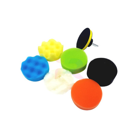 Круг полировальный д80 ( набор 6 шт.+ основа)-03