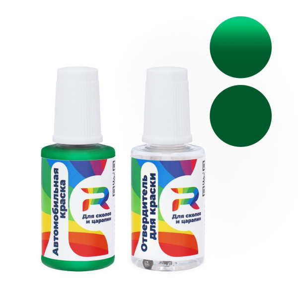 Подкраска для сколов и царапин авто RAL 6029 - Minzgruen (Акриловая краска, Солид, Зеленый) с кисточкой