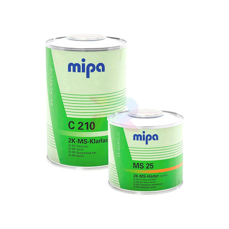 Mipa 2K-MS Clearcoat C 210 акриловый лак 1 л. + отвердитель 0,5 л.-03