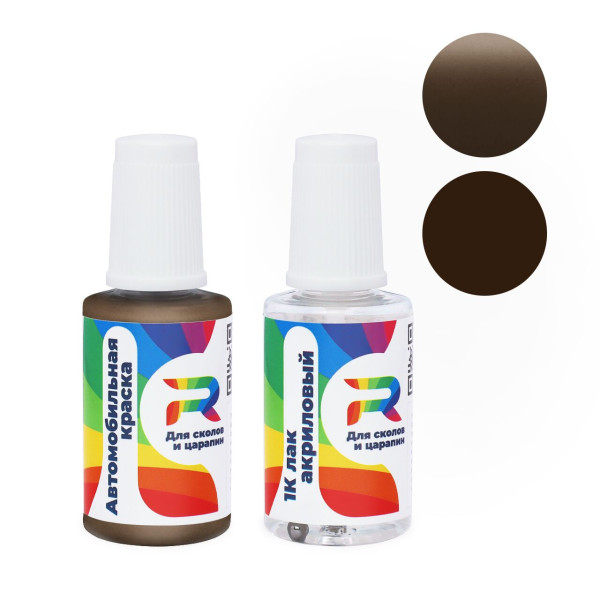 Подкраска для сколов и царапин авто Volvo 494 - Terra Bronze (Базовая краска, Перламутровый двухслойный, Коричневый)